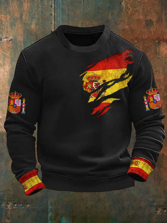 Sudadera con estampado de España para hombre