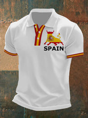 Polo de manga corta Toro de España para hombre