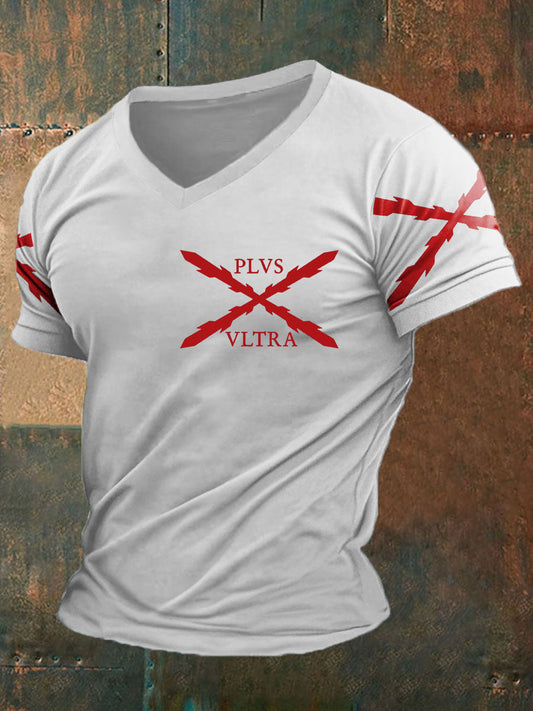 Camiseta estampada España Cruz de Borgoña Tercio Plus Altra para hombre