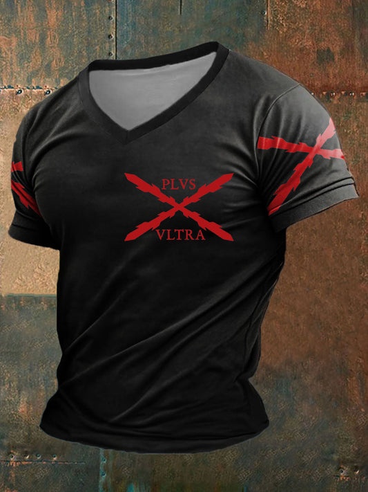 Camiseta estampada España Cruz de Borgoña Tercio Plus Altra para hombre