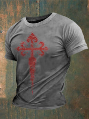 Cruz de la fe de España de los hombres de Santiago Impreso camiseta