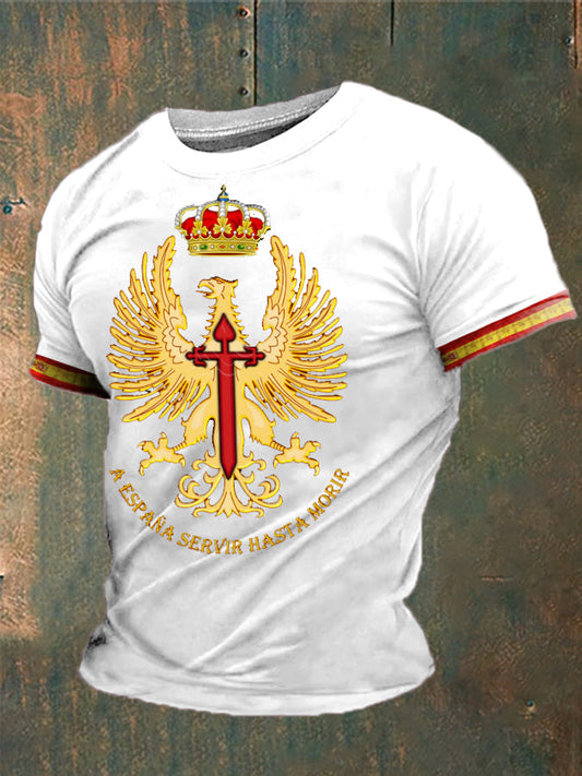 Cruz de la fe de España de los hombres de Santiago Impreso camiseta