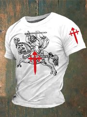 Cruz de la fe de España de los hombres de Santiago Impreso camiseta