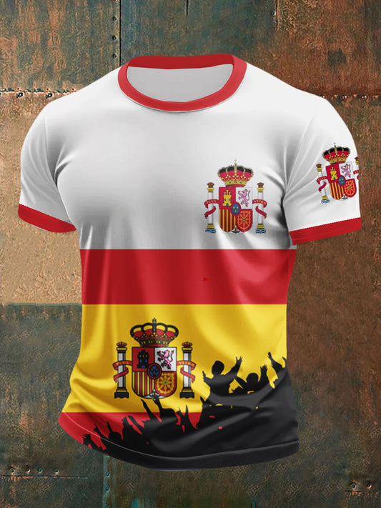 Top con estampado de bandera española para hombre