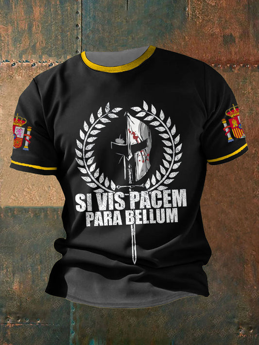 España de los hombres Si usted quiere la paz imprimió la camiseta