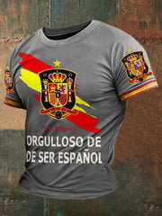 España orgulloso español impreso camiseta de los hombres