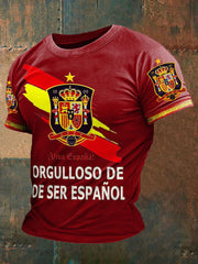 España orgulloso español impreso camiseta de los hombres
